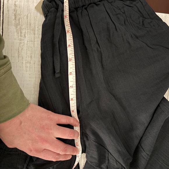 ✨NWT✨ PACT Organic Black Coastal Double Gauze Tapered Pull On Pant. - Picture 12 of 13